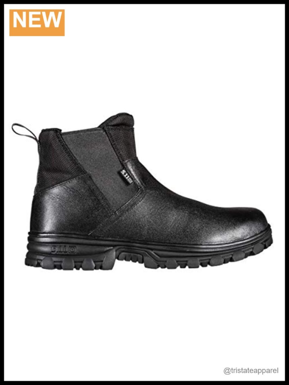 Water-Resistant Leather Slip-On Duty Boot, Slip & Oil Resistant, Anti-Fatigue,